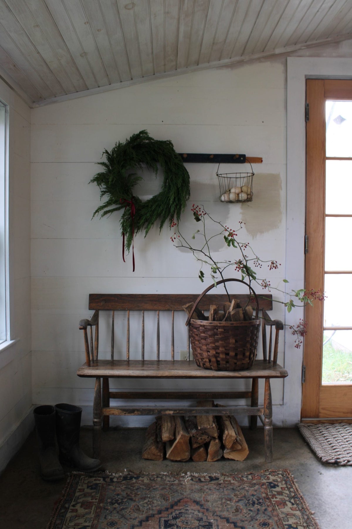 Faux Cedar Wreath