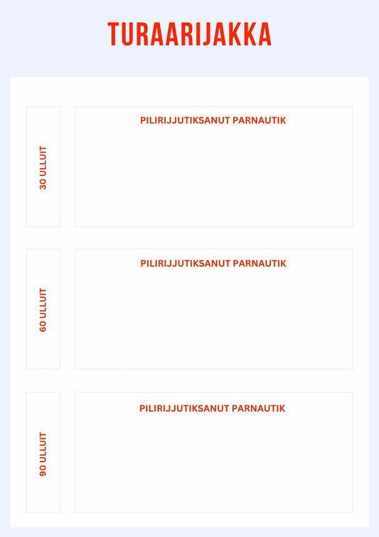 30-60-90 Day Goal Setting Printable | Inuktitut, English & French