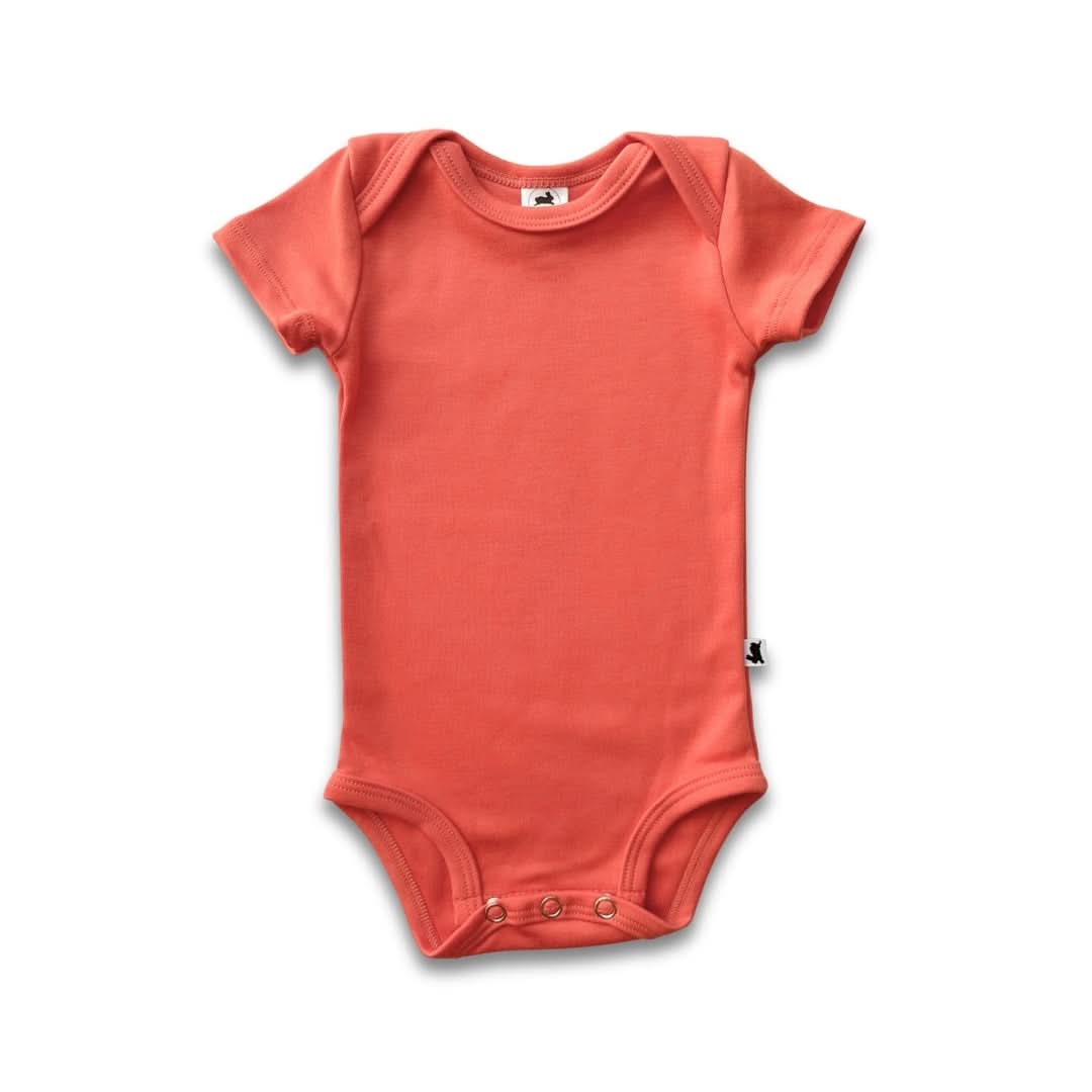 Short-Sleeved Bodysuit | Tangerine