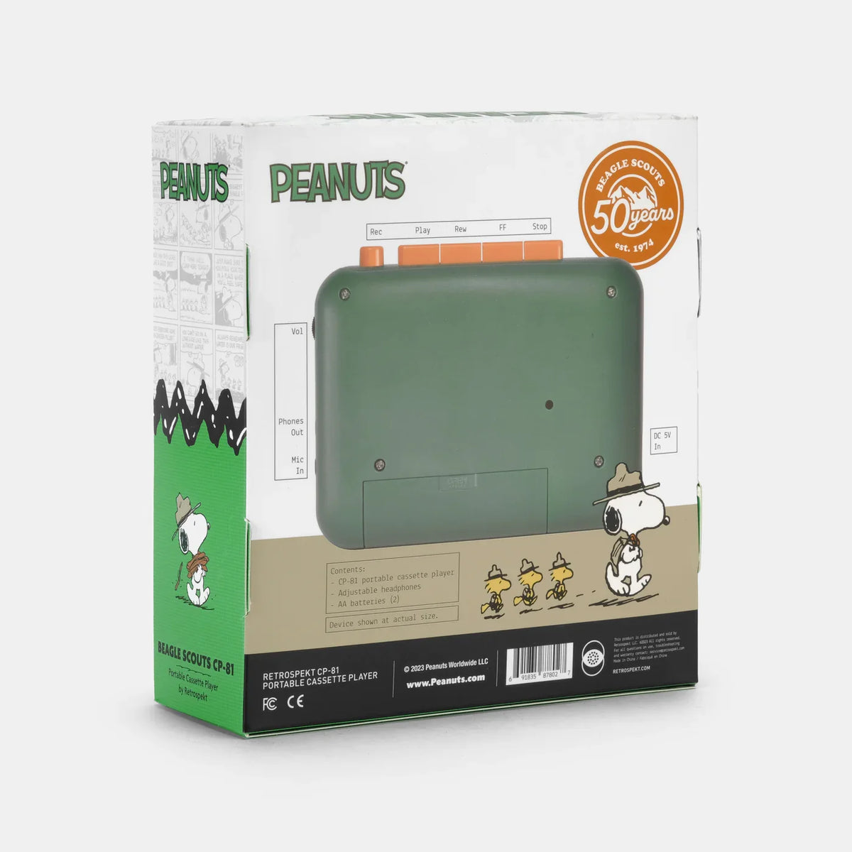 Peanuts Beagle Scouts Cassette Player