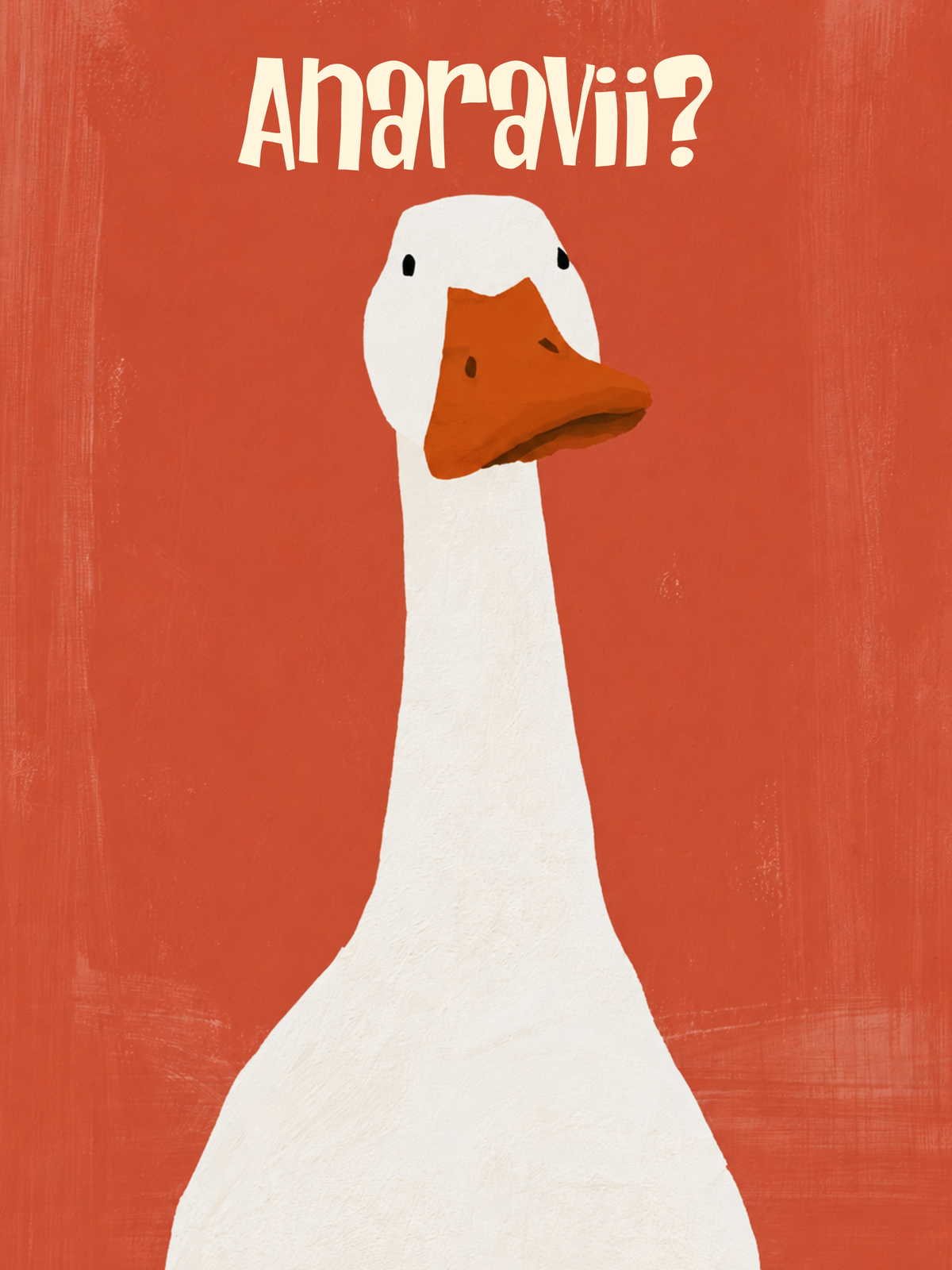 Anaravii? Inuktitut Goose Poster — Instant Digital Download