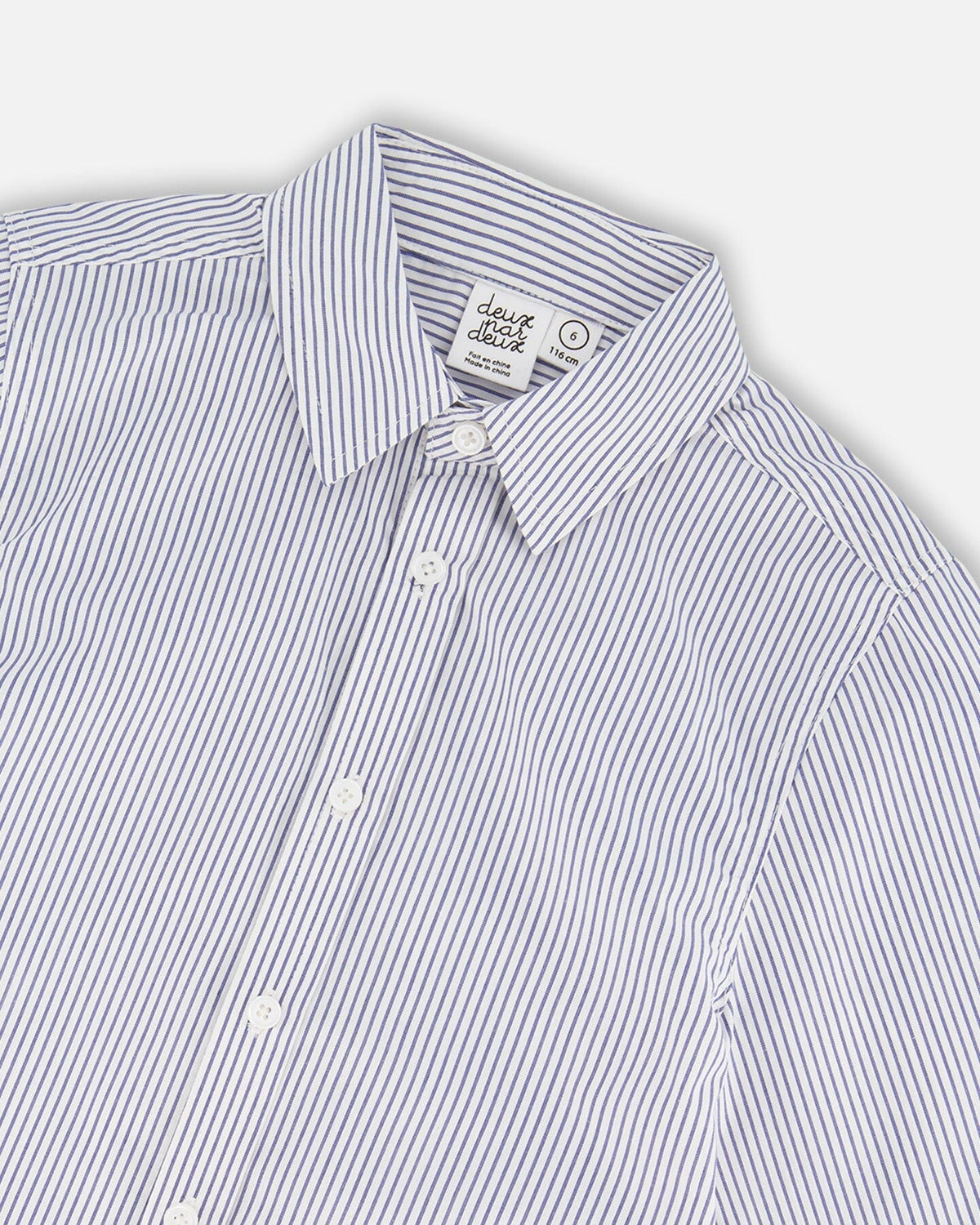 Button Down Shirt Navy Blue Stripes