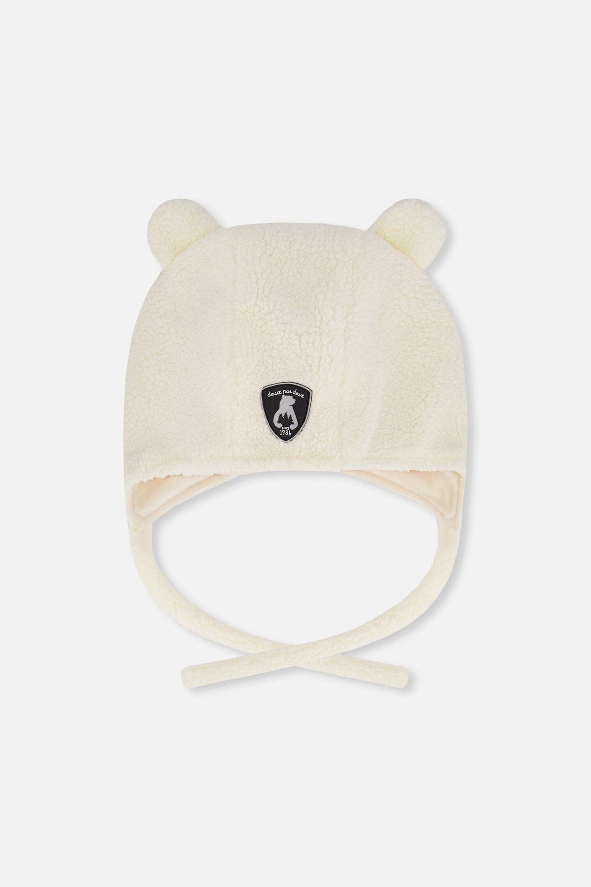 Lined Baby Sherpa Hat Off-White