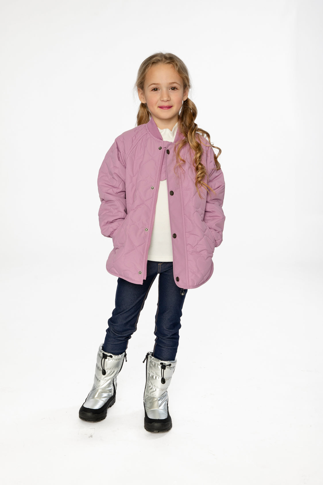 Quilted Jacket Mauve Pink