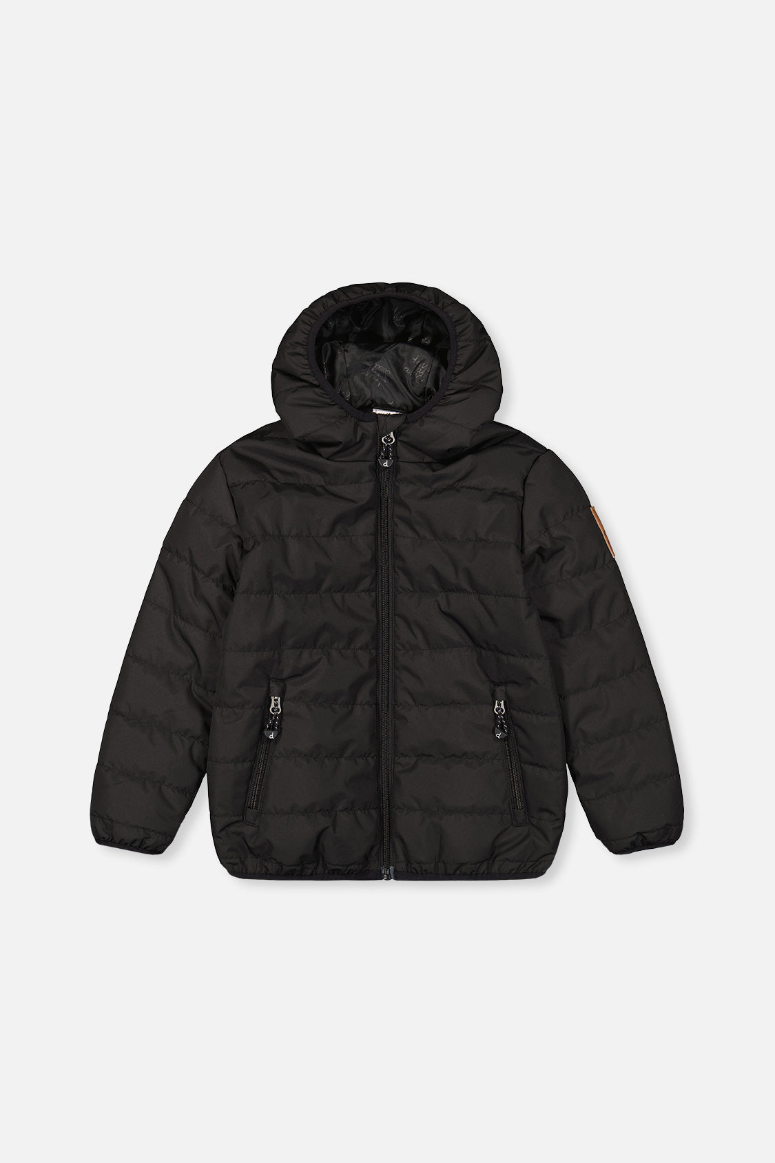 Insulated Quilted Fall Jacket Black