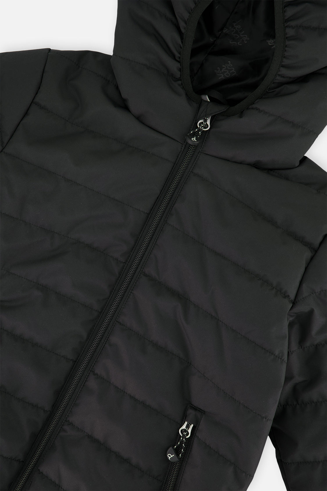 Insulated Quilted Fall Jacket Black