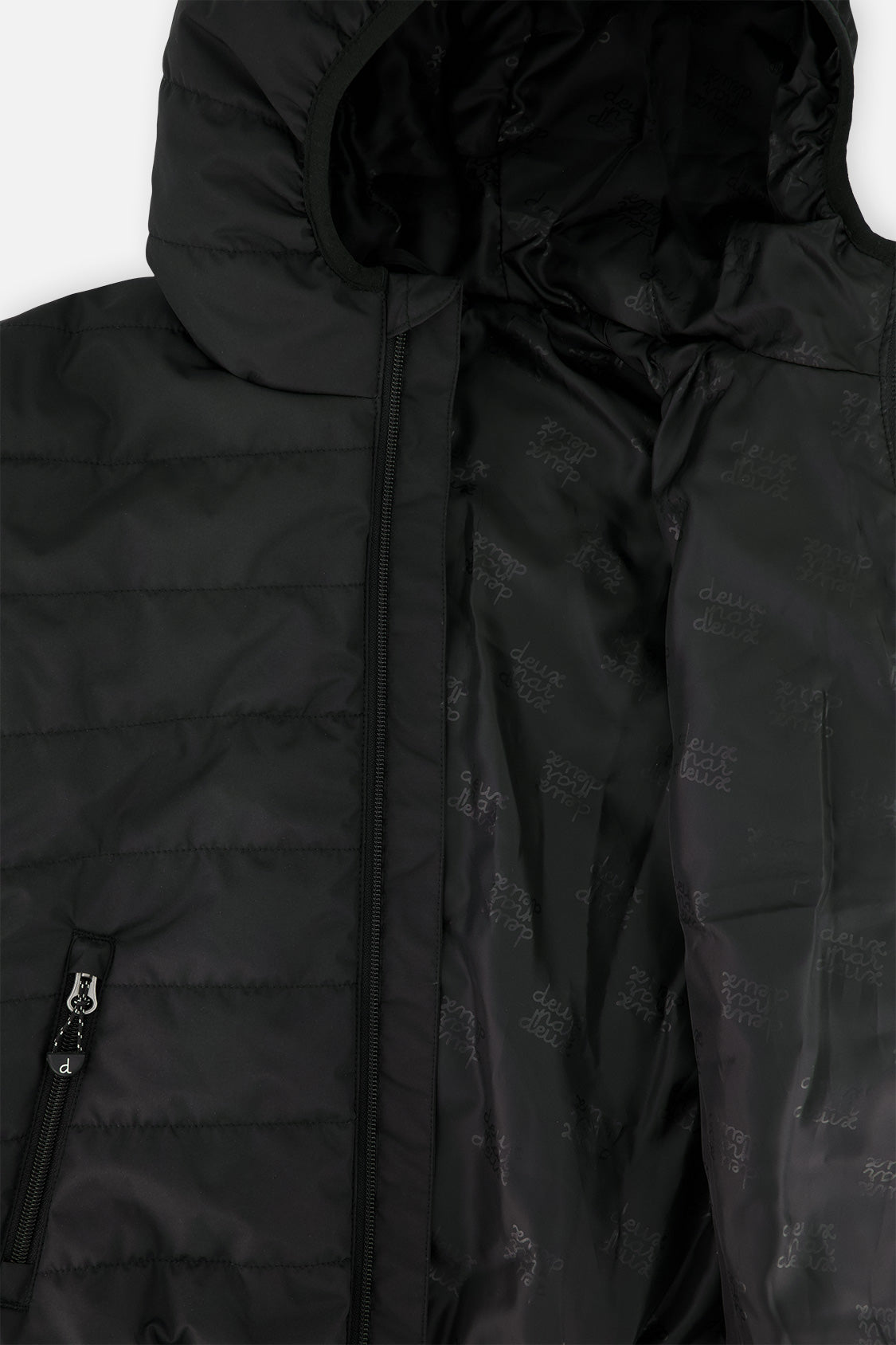 Insulated Quilted Fall Jacket Black