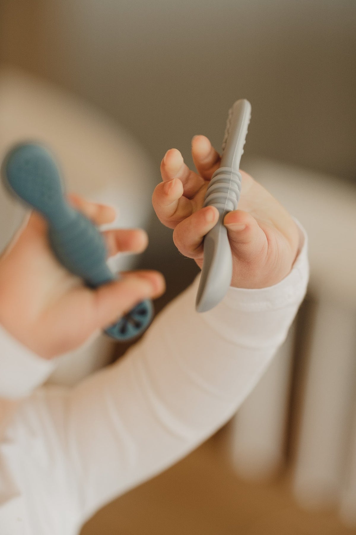 Silicone Baby-Led Weaning Spoons | Cuillères DME pour bébé en silicone