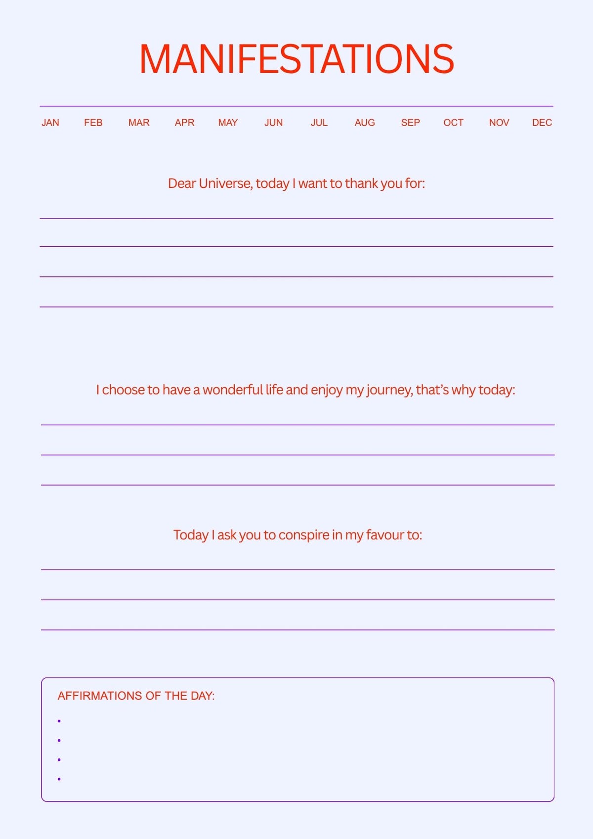 Manifestation Printable | Inuktitut, English & French Downloads