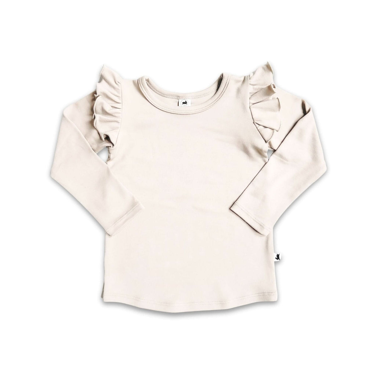 Ruffle Long Sleeve Shirt | Cream