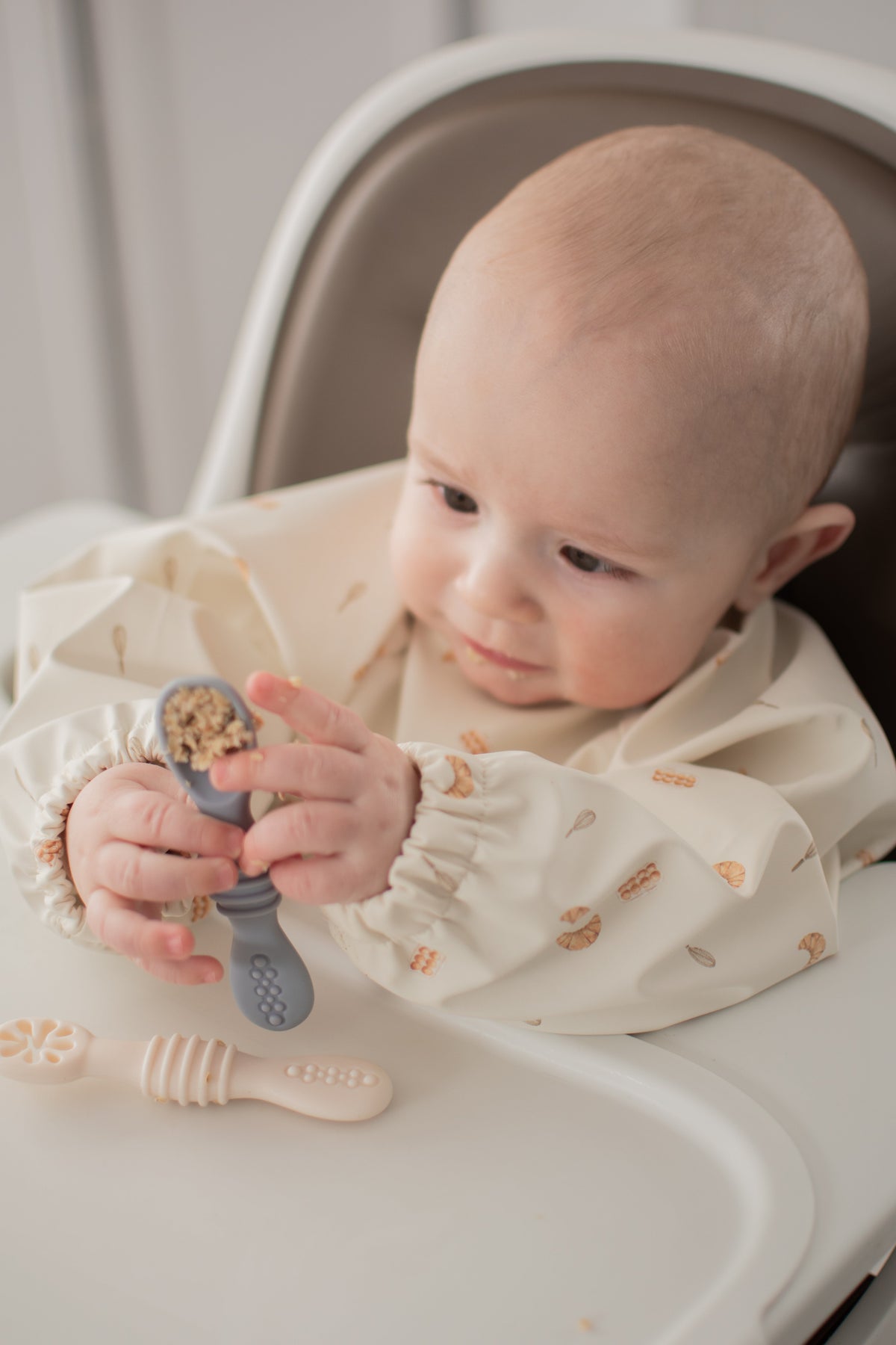 Silicone Baby-Led Weaning Spoons | Cuillères DME pour bébé en silicone