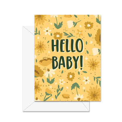 Yellow Floral, Hello Baby!