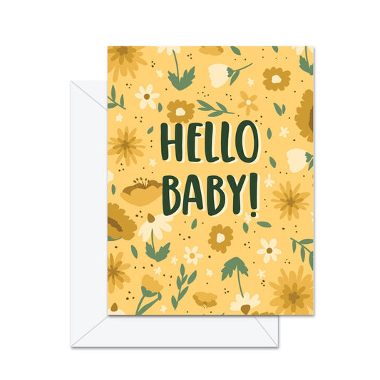 Yellow Floral, Hello Baby!