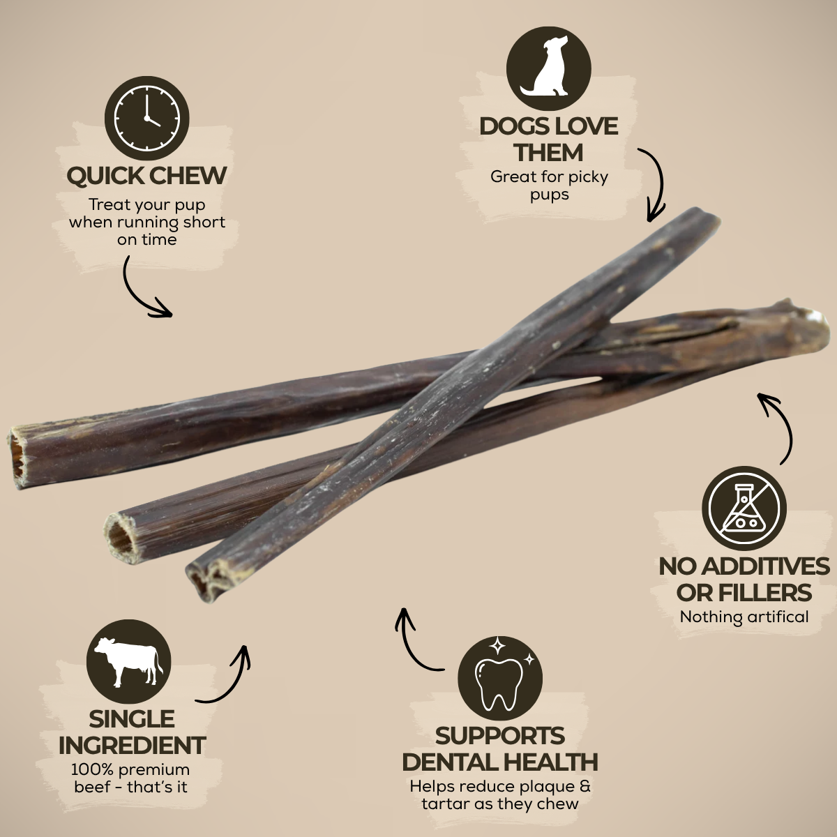 100% Beef | 12 Inch Beef Jerky Stick