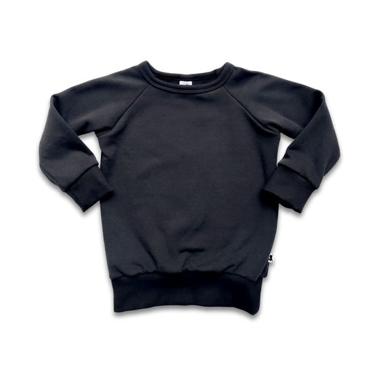 Fleece Raglan Pullover | Black