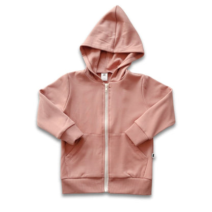 Youth Fleece Zip-Up Hoodie | Cranberry