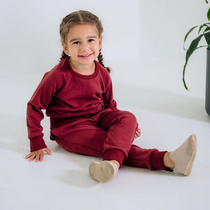 Fleece Joggers | Cranberry