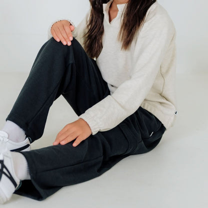 Youth Fleece Cargo Pants | Navy