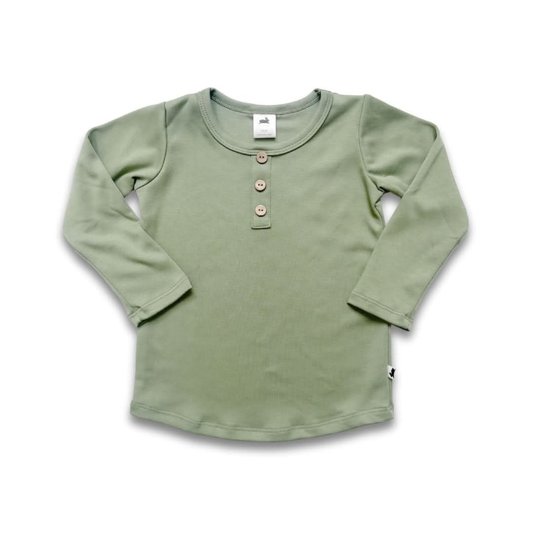 Long Sleeve Henley | Umber