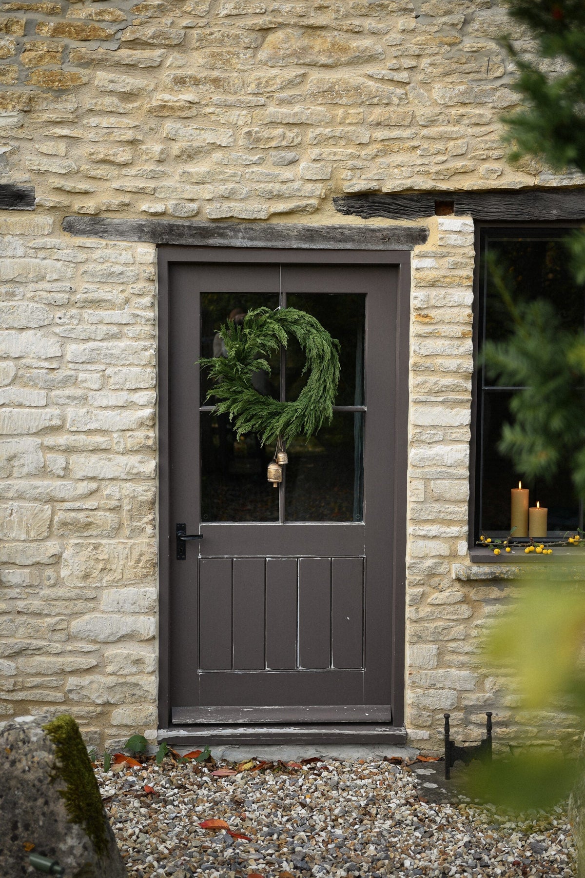 Faux Cedar Wreath