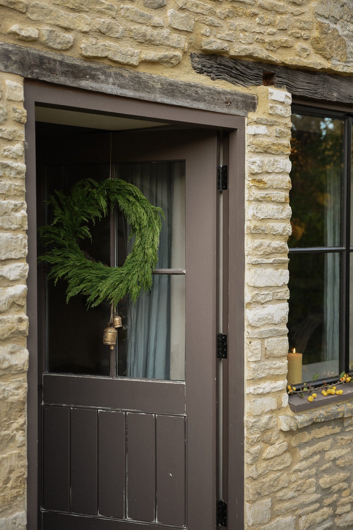 Faux Cedar Wreath