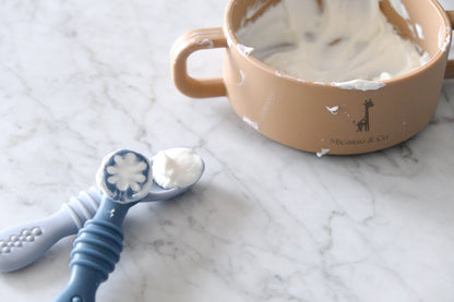 Silicone Baby-Led Weaning Spoons | Cuillères DME pour bébé en silicone