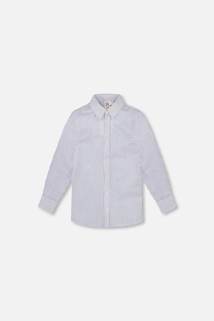 Button Down Shirt Navy Blue Stripes