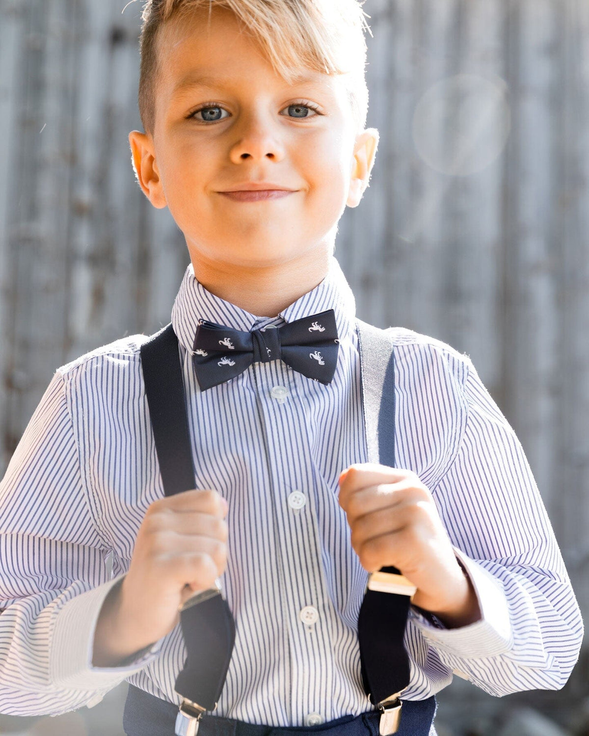 Button Down Shirt Navy Blue Stripes