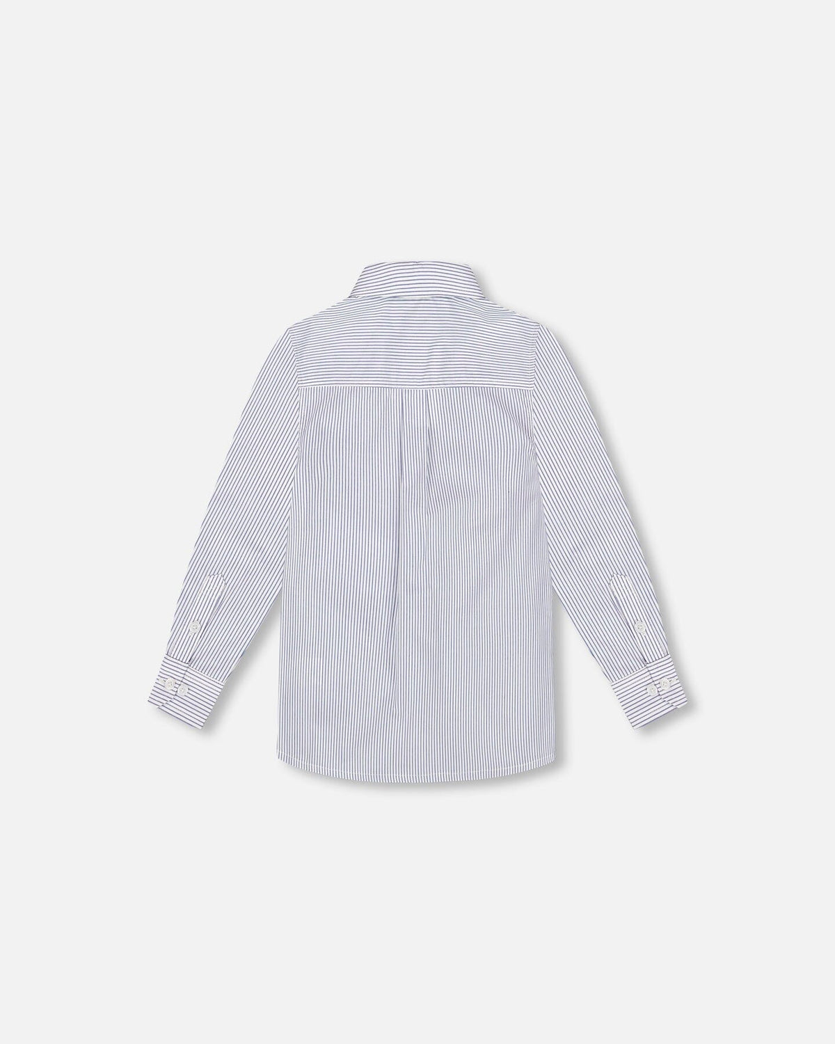 Button Down Shirt Navy Blue Stripes