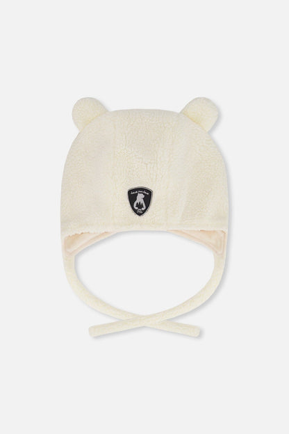 Lined Baby Sherpa Hat Off-White