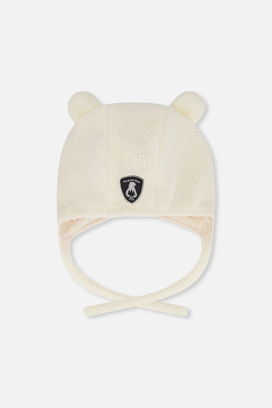 Lined Baby Sherpa Hat Off-White