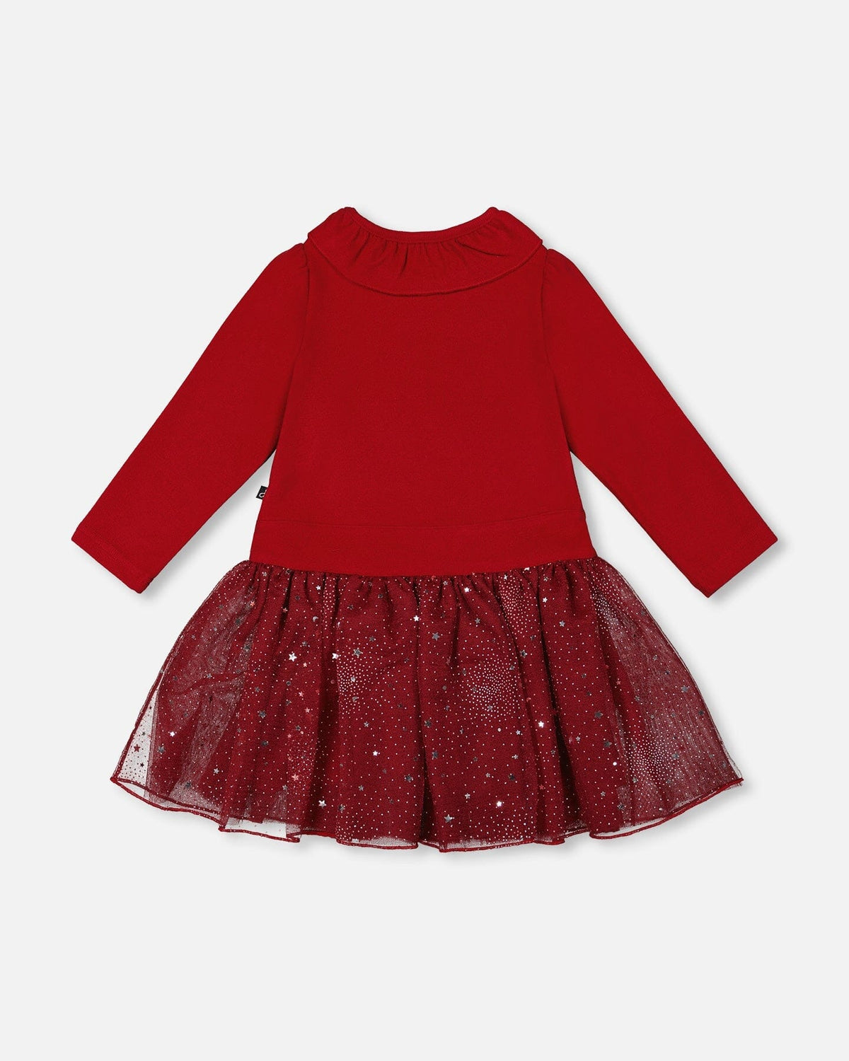 Red Dress With Glittering Skirt