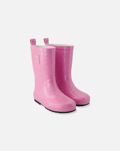 Rain Boots In Natural Rubber Pink