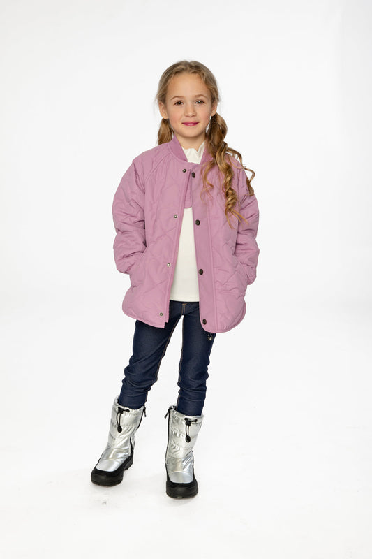 Quilted Jacket Mauve Pink