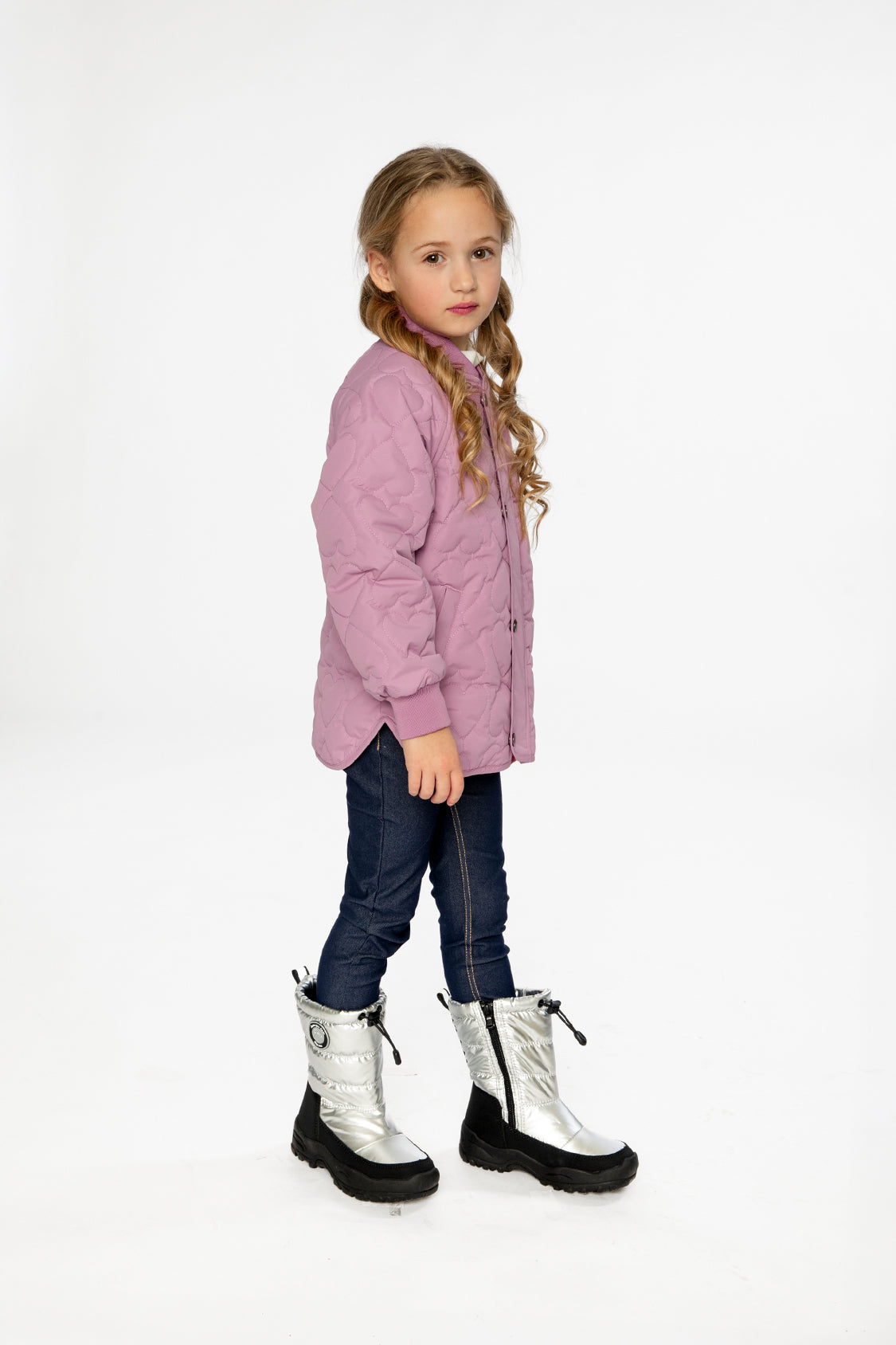 Quilted Jacket Mauve Pink