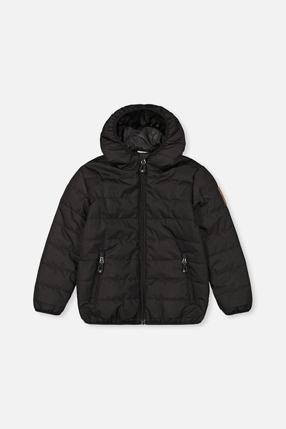 Insulated Quilted Fall Jacket Black
