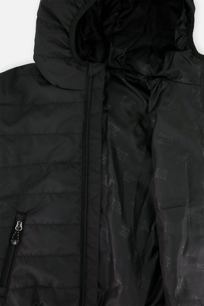 Insulated Quilted Fall Jacket Black