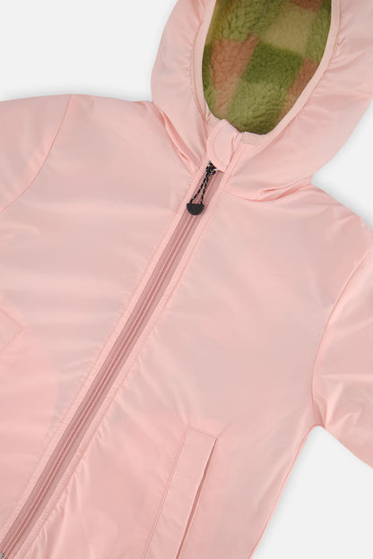 Reversible Fall Jacket Pale Dusty Pink