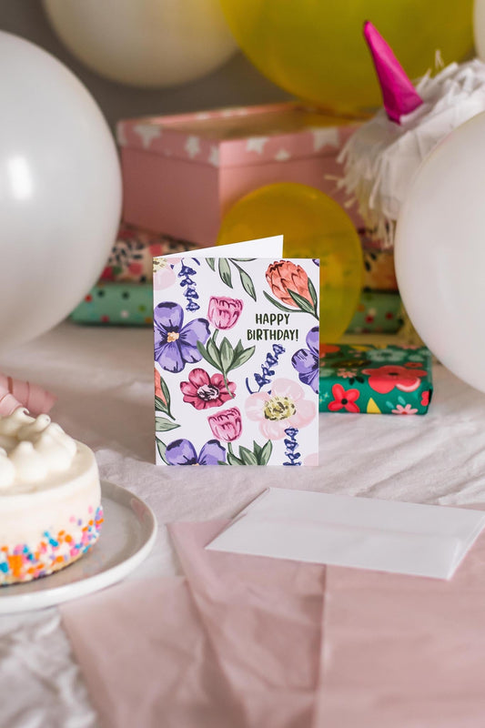 Happy Birthday (Floral)