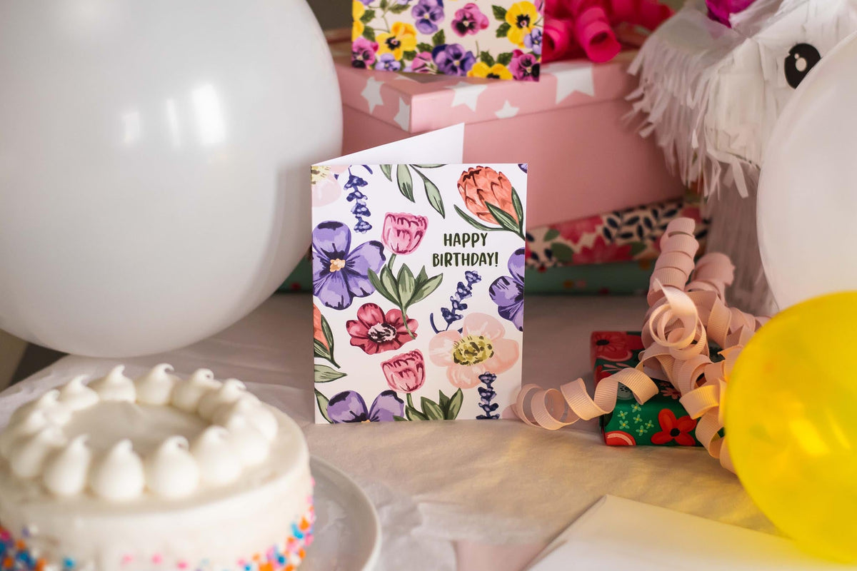 Happy Birthday (Floral)