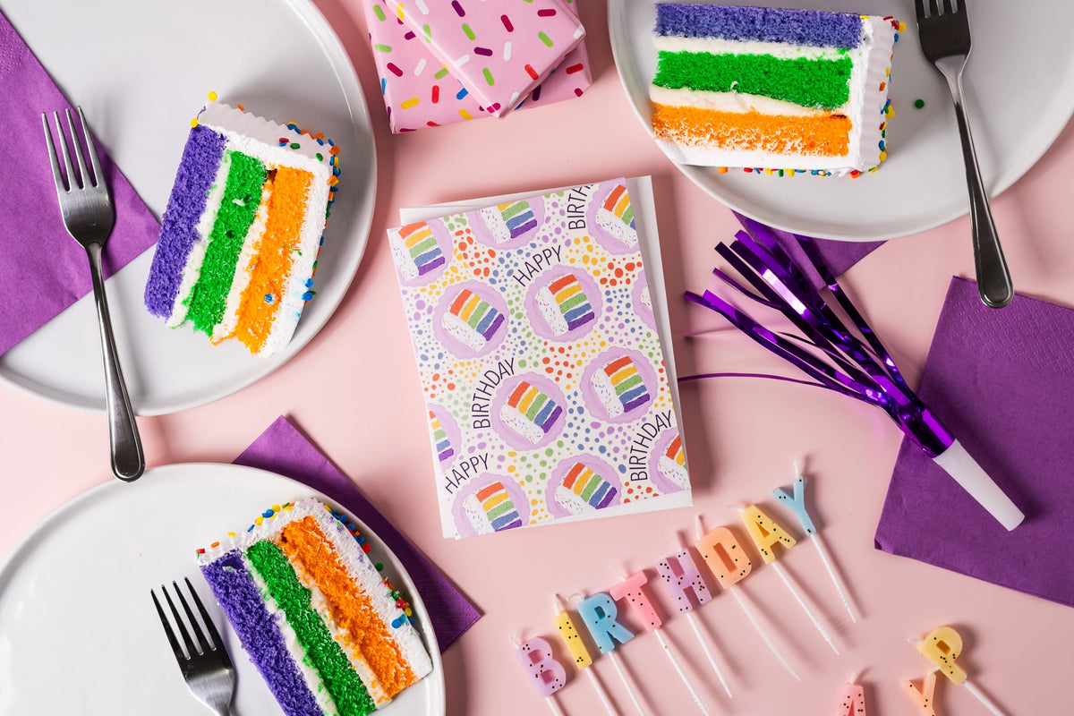 Happy Birthday Rainbow Cake