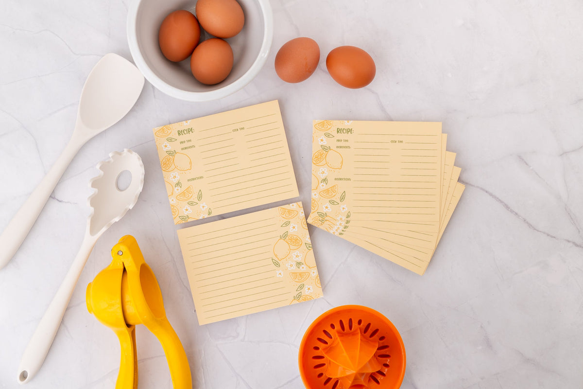 Lemon Recipe Cards