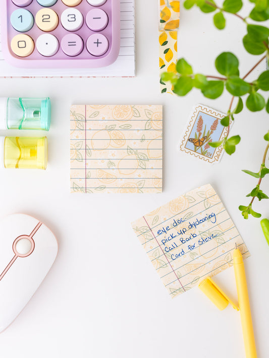 Lemon Sticky Notes