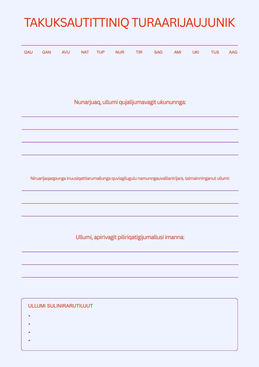 Manifestation Printable | Inuktitut, English & French Downloads