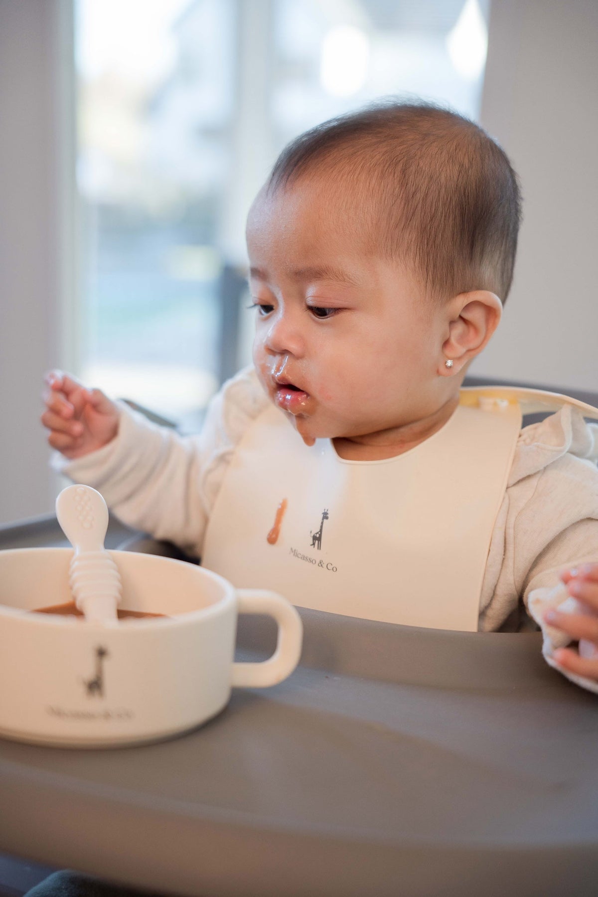 Silicone Baby-Led Weaning Spoons | Cuillères DME pour bébé en silicone