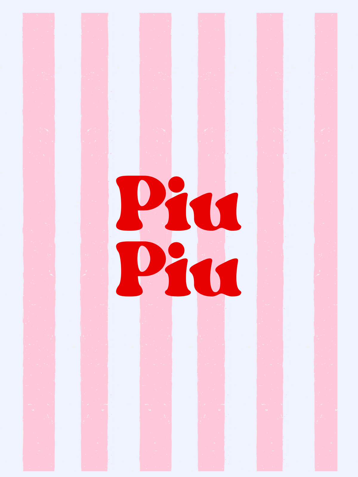 Piu Piu Printable Typography Poster | Pink Striped Inuktitut Art Print
