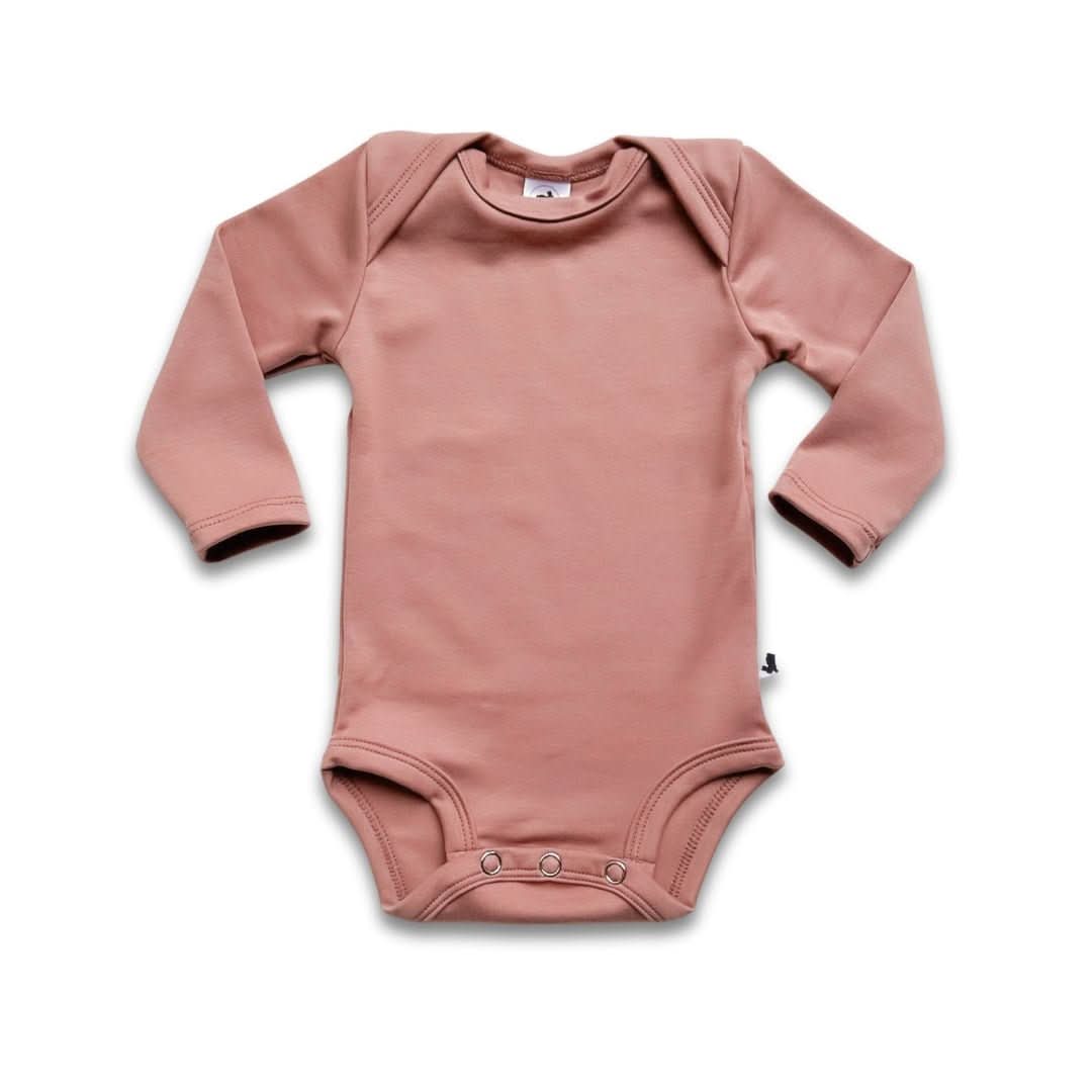 Long-Sleeve Bodysuit Berry Stripe