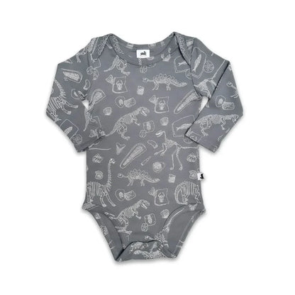 Long-Sleeve Bodysuit Berry Stripe