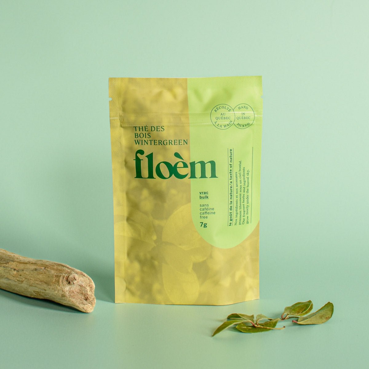 Wintergreen (Gaultheria procumben) Dried Whole Leaves | Thé des bois | Feuille entière séchée
