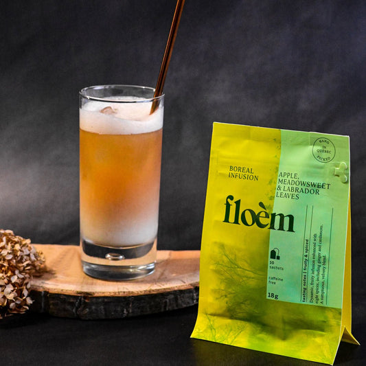 Apple, Meadowsweet & Labrador Tea Bags | Tisane en sachets - Pomme, reine des prés & feuilles du Labrador